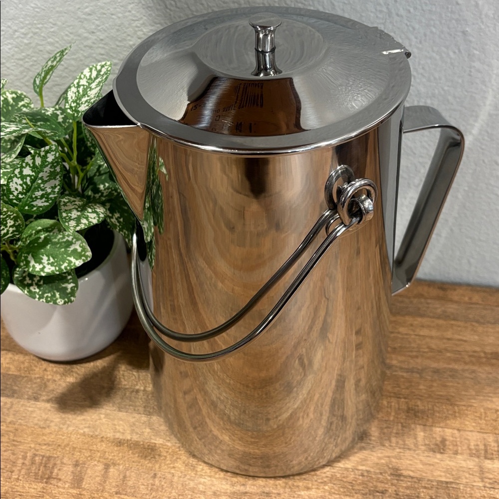 Large 11 inch ~ Stainless Steel Coffee/Tea Kettle ~ 18/10 Stainless Steel ~ HiA - Picture 5 of 10